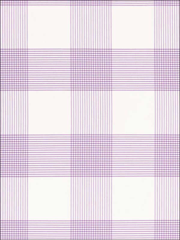 Antigua Plaid Lavender Fabric 68030 by Schumacher Fabrics for sale at Wallpapers To Go