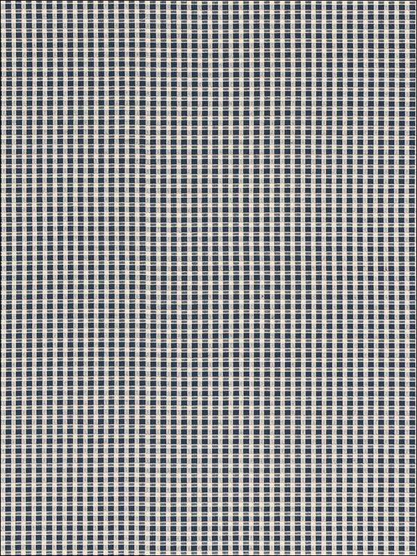 Aruba Check Navy Fabric 68040 by Schumacher Fabrics for sale at Wallpapers To Go
