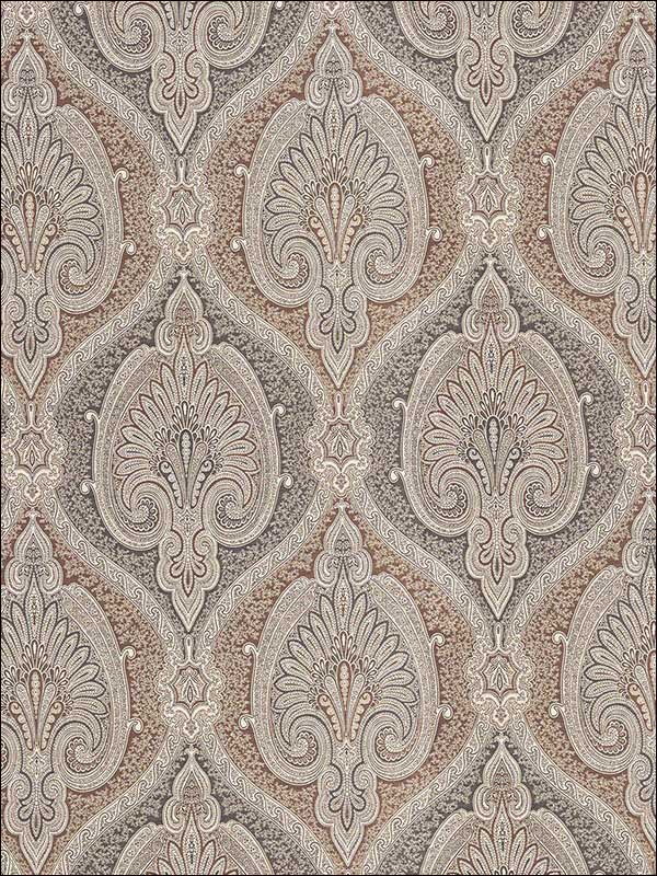 Odalisque Tabac Fabric 68920 by Schumacher Fabrics for sale at Wallpapers To Go