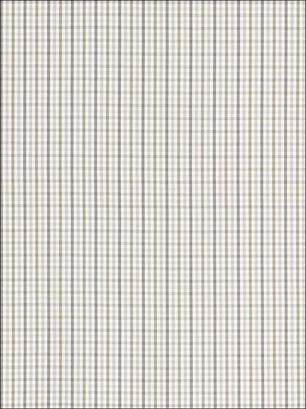 Bahama Check Stone Fabric 68053 by Schumacher Fabrics for sale at Wallpapers To Go
