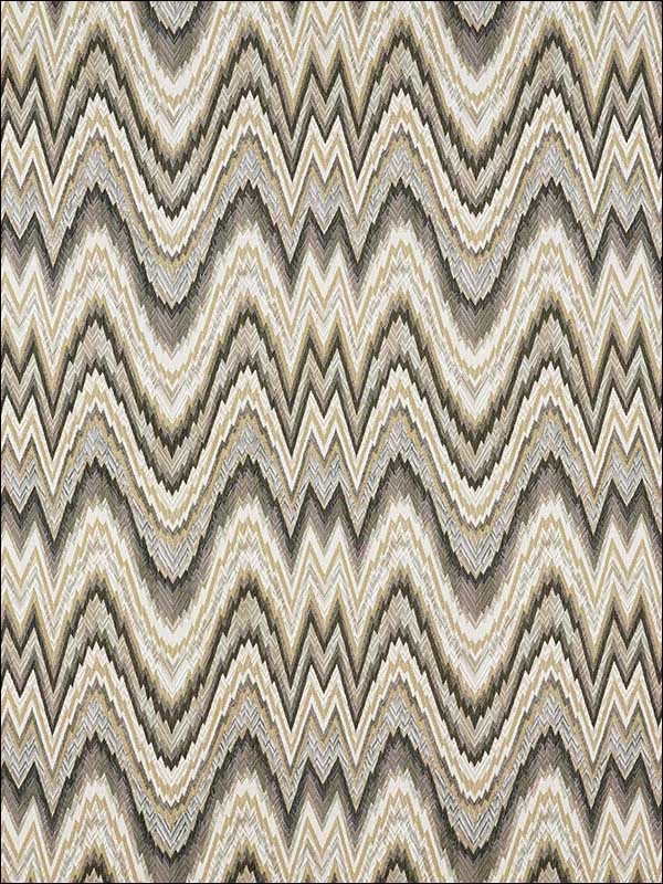 Valkyrie Flame Stitch Shale Fabric 68941 by Schumacher Fabrics for sale at Wallpapers To Go