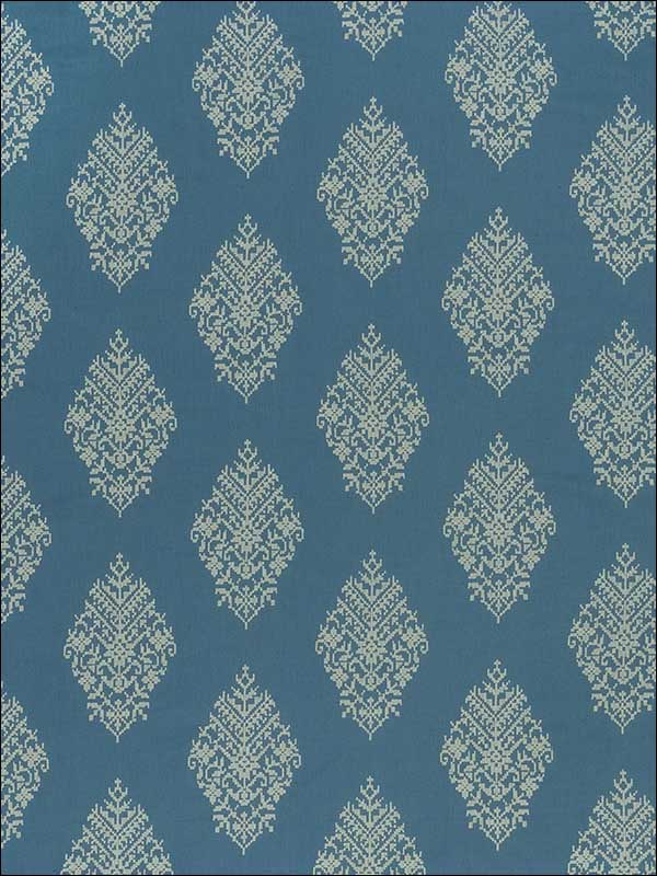 Zinda Embroidery Bay Fabric 70221 by Schumacher Fabrics for sale at Wallpapers To Go