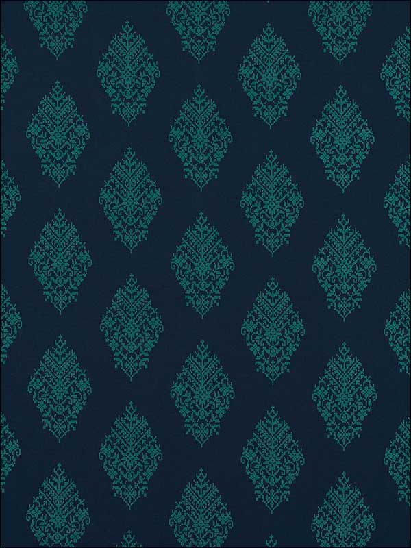 Zinda Embroidery Aegean Fabric 70223 by Schumacher Fabrics for sale at Wallpapers To Go
