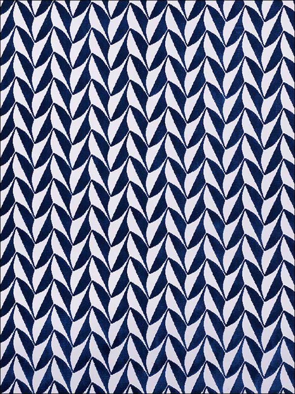 Spades Blue Fabric 71231 by Schumacher Fabrics for sale at Wallpapers To Go