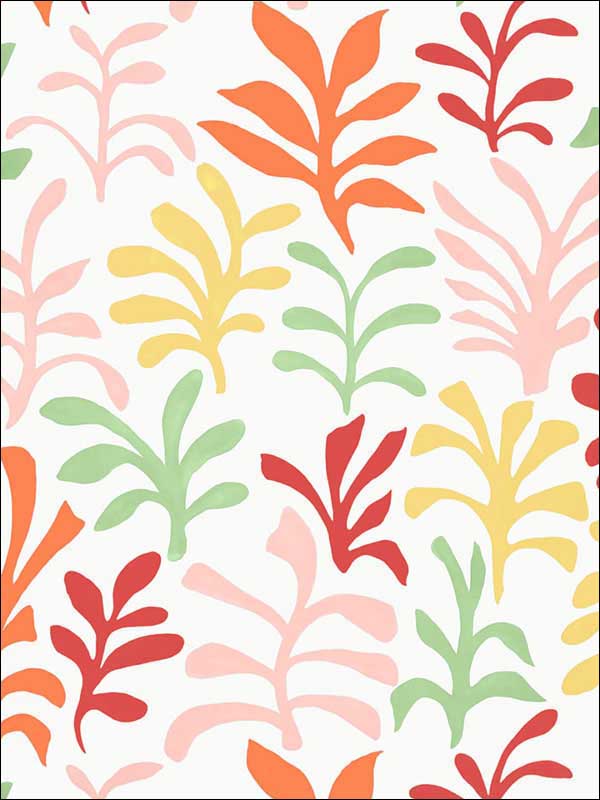 Ode To Matisse Punch Fabric 174950 by Schumacher Fabrics for sale at Wallpapers To Go