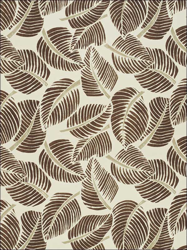 Costa Rica Chocolate Fabric 176192 by Schumacher Fabrics for sale at Wallpapers To Go