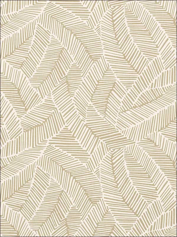 Abstract Leaf Taupe Fabric 176220 by Schumacher Fabrics for sale at Wallpapers To Go