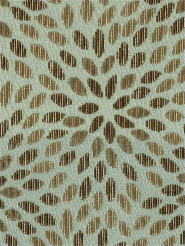 Kiku Silk Velvet Aqua And Cocoa Fabric 2644280 by Schumacher Fabrics for sale at Wallpapers To Go