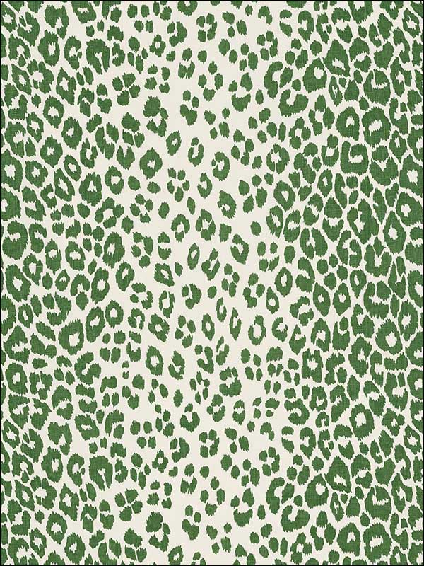 Iconic Leopard Green Fabric 176452 by Schumacher Fabrics for sale at Wallpapers To Go