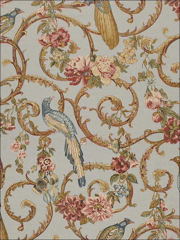 Madrigal Sky Fabric 1124002 by Schumacher Fabrics for sale at Wallpapers To Go