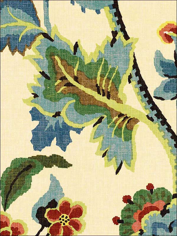Khantau Tree Cream Fabric 173910 by Schumacher Fabrics for sale at Wallpapers To Go