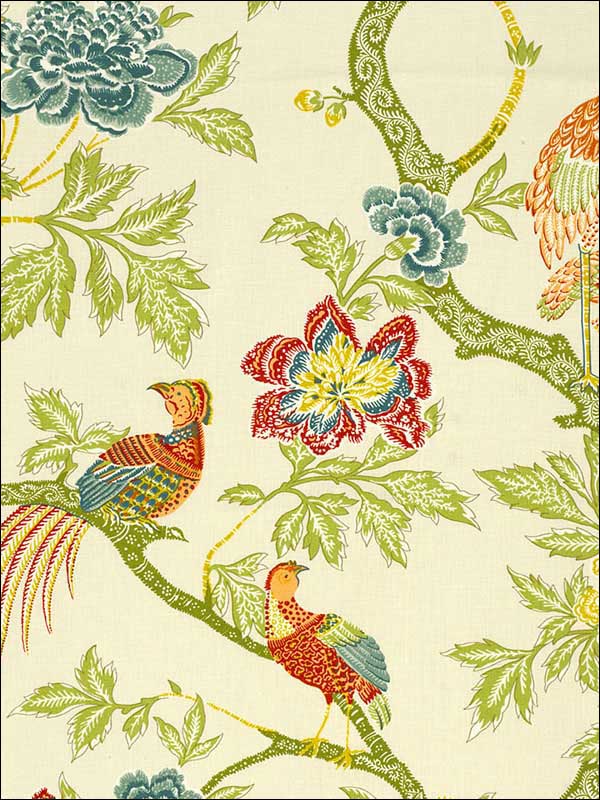 Arbre Chinois Meadow Fabric 174080 by Schumacher Fabrics for sale at Wallpapers To Go