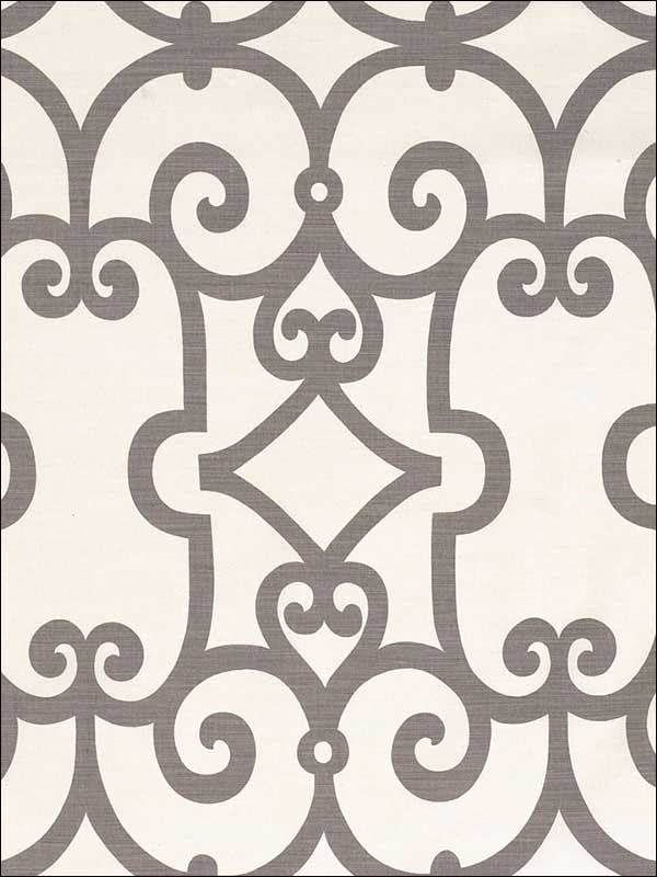 Manor Gate Charcoal Fabric 174153 by Schumacher Fabrics for sale at Wallpapers To Go