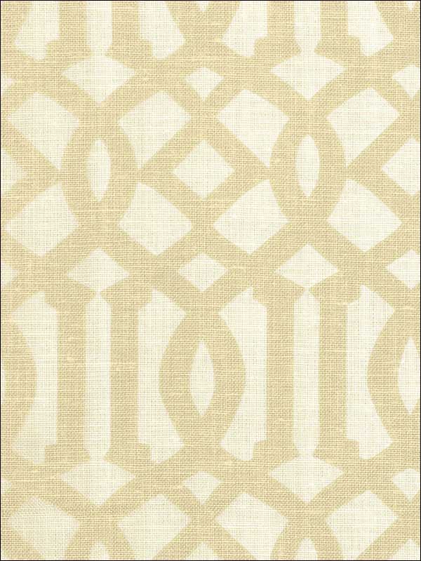Imperial Trellis II Sand Ivory Fabric 174412 by Schumacher Fabrics for sale at Wallpapers To Go