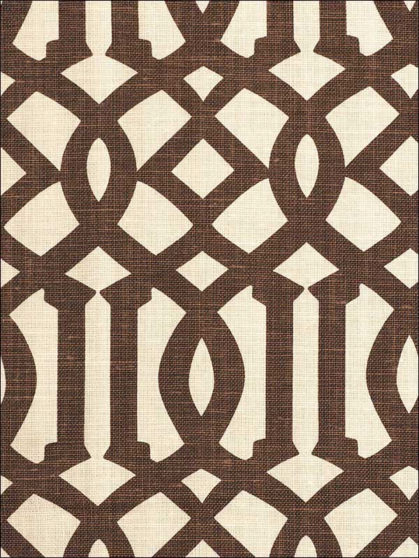 Imperial Trellis II Java Cream Fabric 174413 by Schumacher Fabrics for sale at Wallpapers To Go