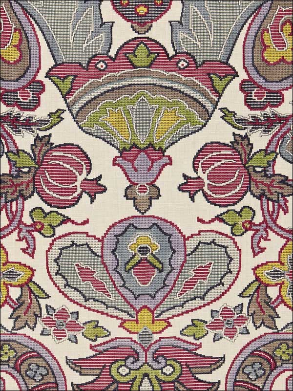 Mataura Linen Print Tapestry Fabric 175082 by Schumacher Fabrics for sale at Wallpapers To Go