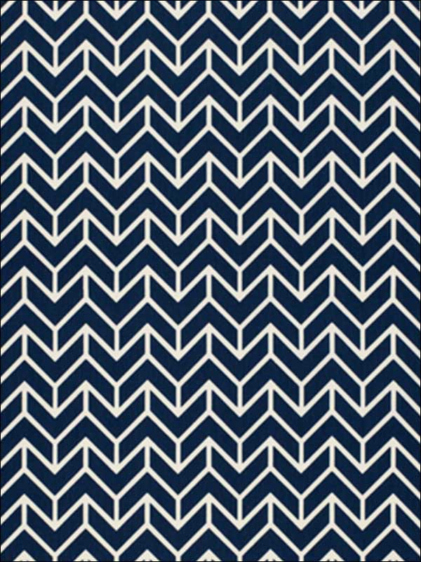 Chevron Print Navy Fabric 2644031 by Schumacher Fabrics for sale at Wallpapers To Go