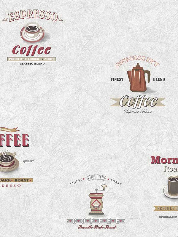 Coffee Words Coffee Pots Wallpaper G12240 by Galerie Wallpaper for sale at Wallpapers To Go