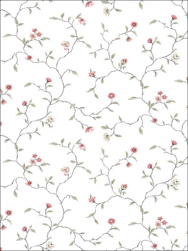 Floral Trail Wallpaper G12262 by Galerie Wallpaper for sale at Wallpapers To Go