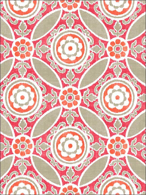 Maya Pink Medallion Wallpaper 274424113 by A Street Prints Wallpaper for sale at Wallpapers To Go