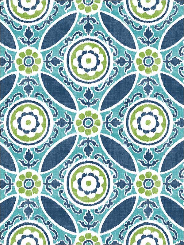 Maya Teal Medallion Wallpaper 274424115 by A Street Prints Wallpaper for sale at Wallpapers To Go