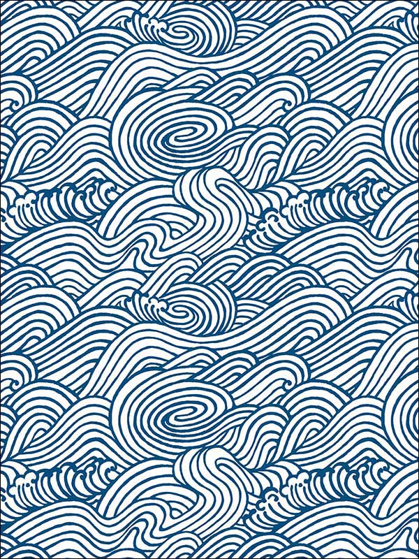 Mare Navy Wave Wallpaper 274424132 by A Street Prints Wallpaper for sale at Wallpapers To Go