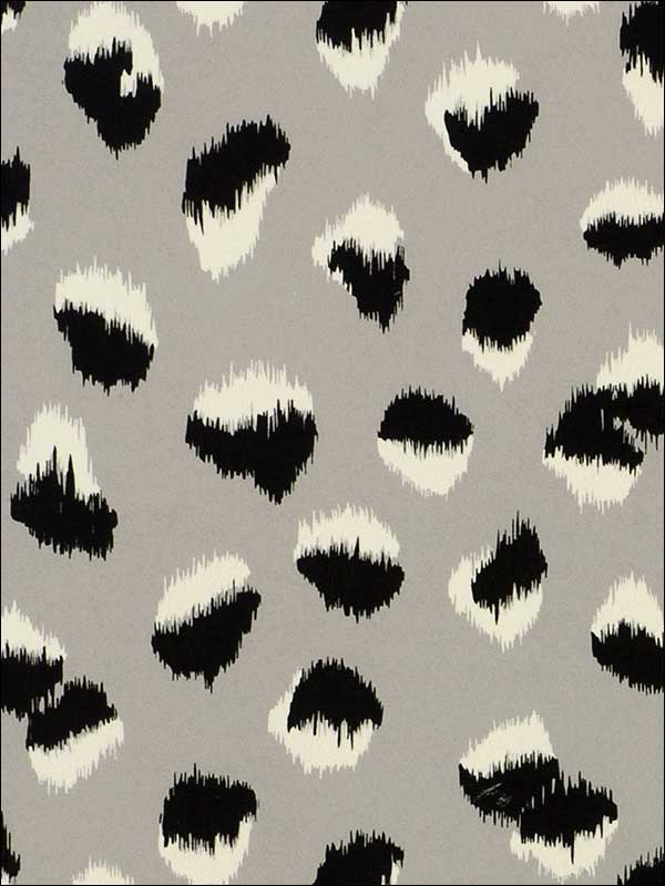 Feline Paper Grey Black Wallpaper GWP330618 by Grundworks Wallpaper for sale at Wallpapers To Go