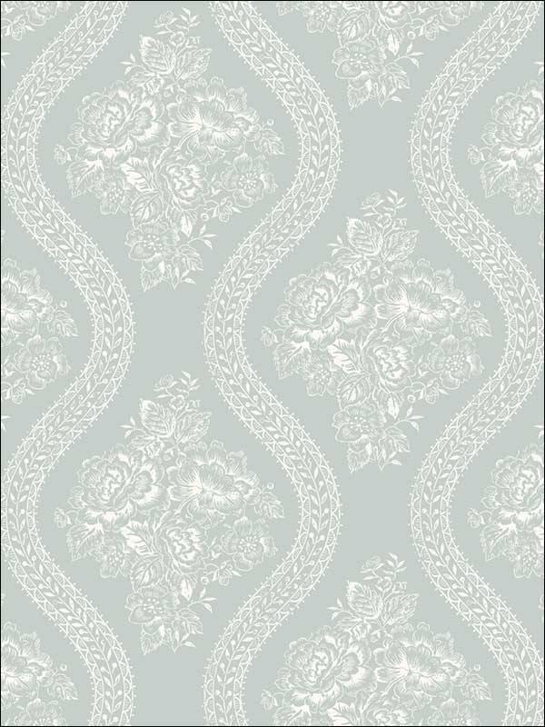 Coverlet Floral Wallpaper MH1598 by York Wallpaper for sale at Wallpapers To Go