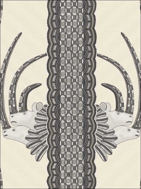 Jabu Black And White Wallpaper 1093014 by Cole and Son Wallpaper for sale at Wallpapers To Go