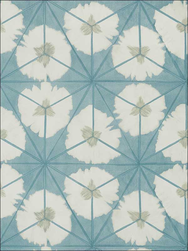 Sunburst Aqua Wallpaper T13091 by Thibaut Wallpaper for sale at Wallpapers To Go