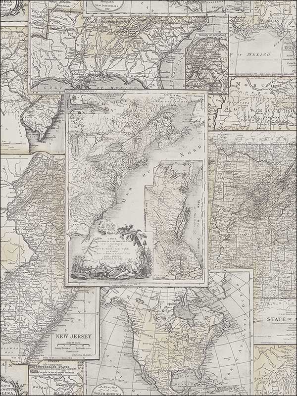 Map Wallpaper TL32505 by Pelican Prints Wallpaper for sale at Wallpapers To Go