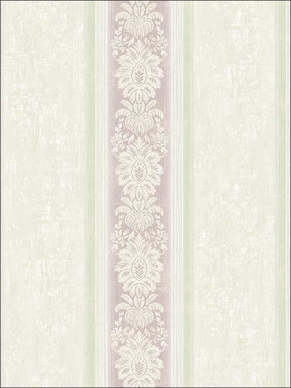 Damask Stripe Antique Purple Wallpaper HK91509 by Wallquest Wallpaper for sale at Wallpapers To Go