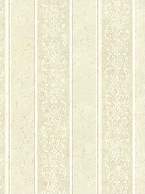 Manor House Stripe Light Gold Wallpaper VF31705 by Wallquest Wallpaper for sale at Wallpapers To Go