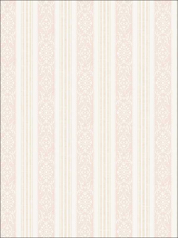 Spring Stripe Blush Wallpaper FS50111 by Wallquest Wallpaper for sale at Wallpapers To Go