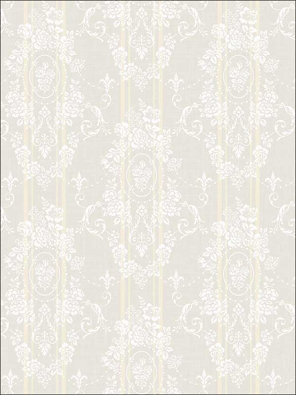 Gated Garden Soft Neutral Wallpaper FS50301 by Wallquest Wallpaper for sale at Wallpapers To Go
