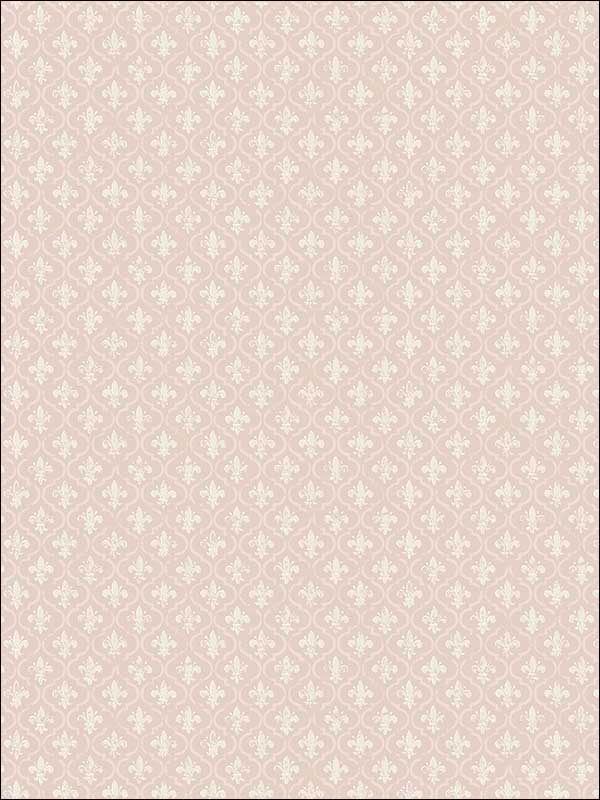 Petite Fleur de lis Blush Wallpaper FS50511 by Wallquest Wallpaper for sale at Wallpapers To Go