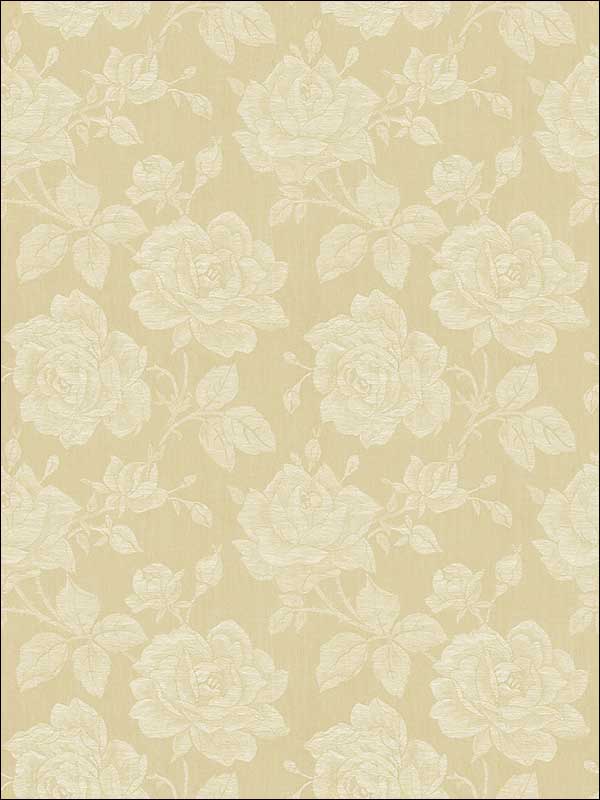 Garden Rose Blond Wallpaper FS51213 by Wallquest Wallpaper for sale at Wallpapers To Go