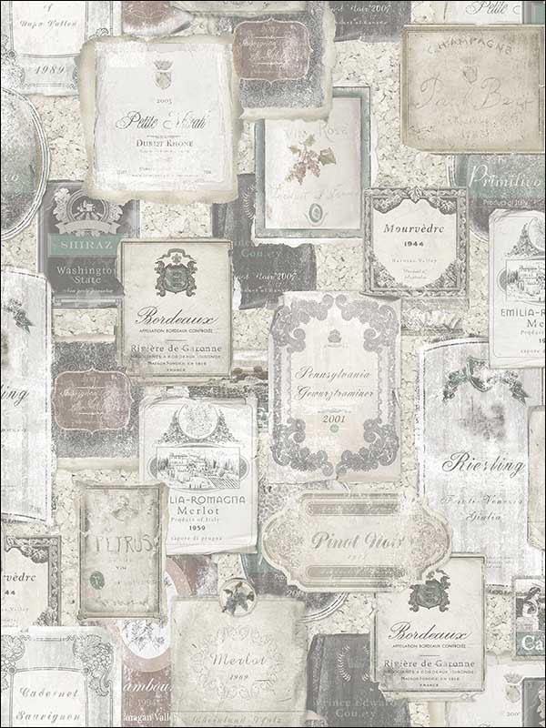 Vintage Wine Aged Neutral Wallpaper MV81208 by Wallquest Wallpaper for sale at Wallpapers To Go
