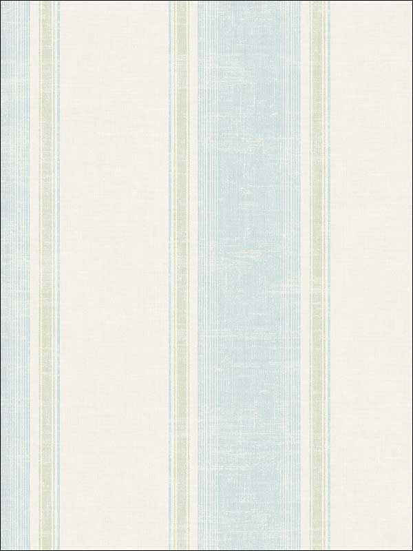 Vintage Wide Stripe Fresh Blue Wallpaper MV82201 by Wallquest Wallpaper for sale at Wallpapers To Go