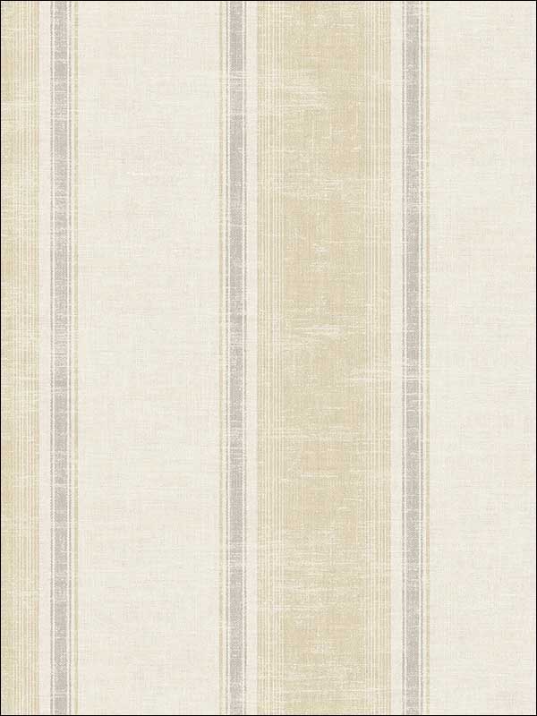Vintage Wide Stripe Warm Neutral Wallpaper MV82207 by Wallquest Wallpaper for sale at Wallpapers To Go