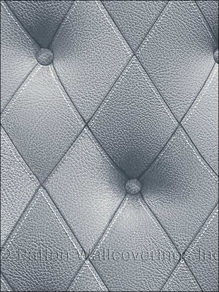 Faux Tufted Leather Slate Wallpaper LL36204 by Norwall Wallpaper for sale at Wallpapers To Go