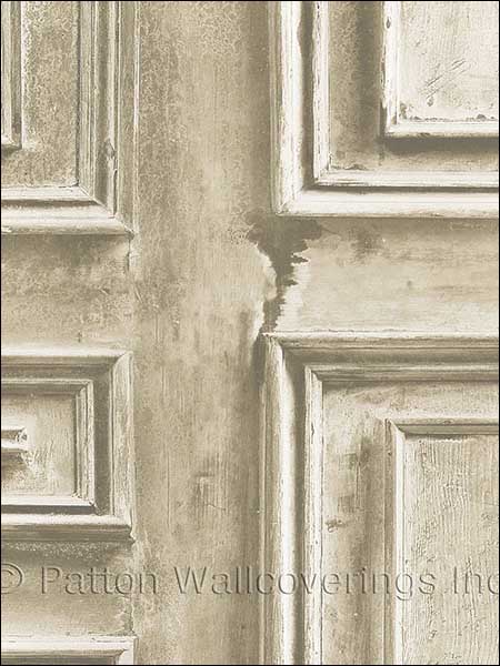 Weathered Wood Panel Ivory Wallpaper LL36210 by Norwall Wallpaper for sale at Wallpapers To Go