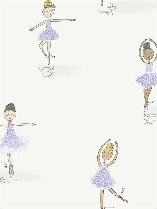 Ballerinas Wallpaper FA40809 by Seabrook Wallpaper for sale at Wallpapers To Go
