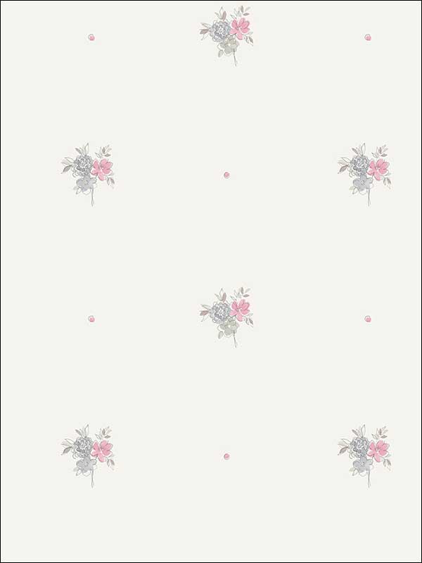 Spot Floral Wallpaper FA41508 by Seabrook Wallpaper for sale at Wallpapers To Go