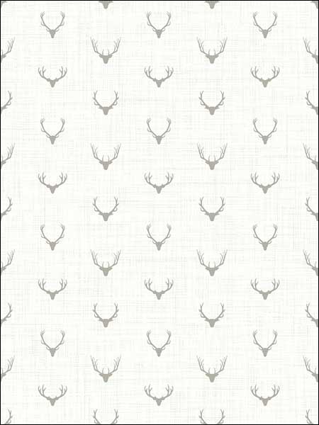 Alaska Antlers Wallpaper TH50308 by Pelican Prints Wallpaper for sale at Wallpapers To Go