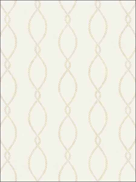 Cape Cod Rope Ogee Wallpaper TH51318 by Pelican Prints Wallpaper for sale at Wallpapers To Go