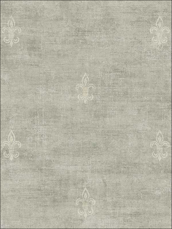 Fleur De Lys with Faux Finish Textured Wallpaper RC10608 by Wallquest Wallpaper for sale at Wallpapers To Go