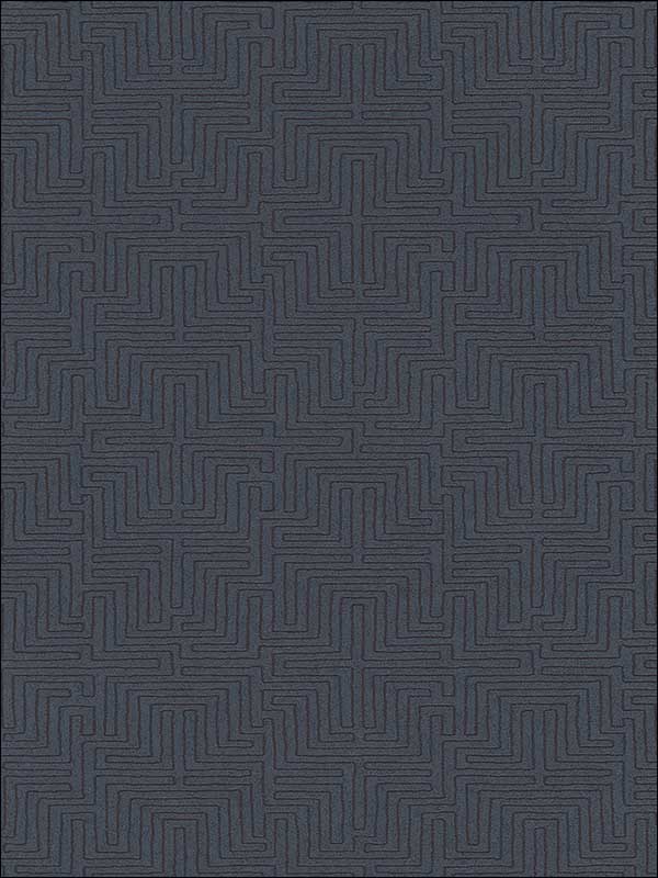 Kairo Dark Blue Geometric Wallpaper 376069 by Eijffinger Wallpaper for sale at Wallpapers To Go