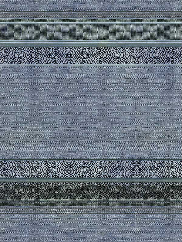 Indigo Shibori Tapestry 3 Panel Mural 376092 by Eijffinger Wallpaper for sale at Wallpapers To Go