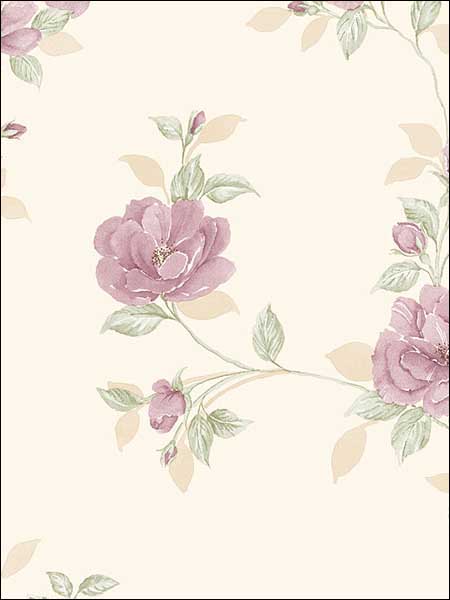 Floral Trail Wallpaper IM36404 by Norwall Wallpaper for sale at Wallpapers To Go